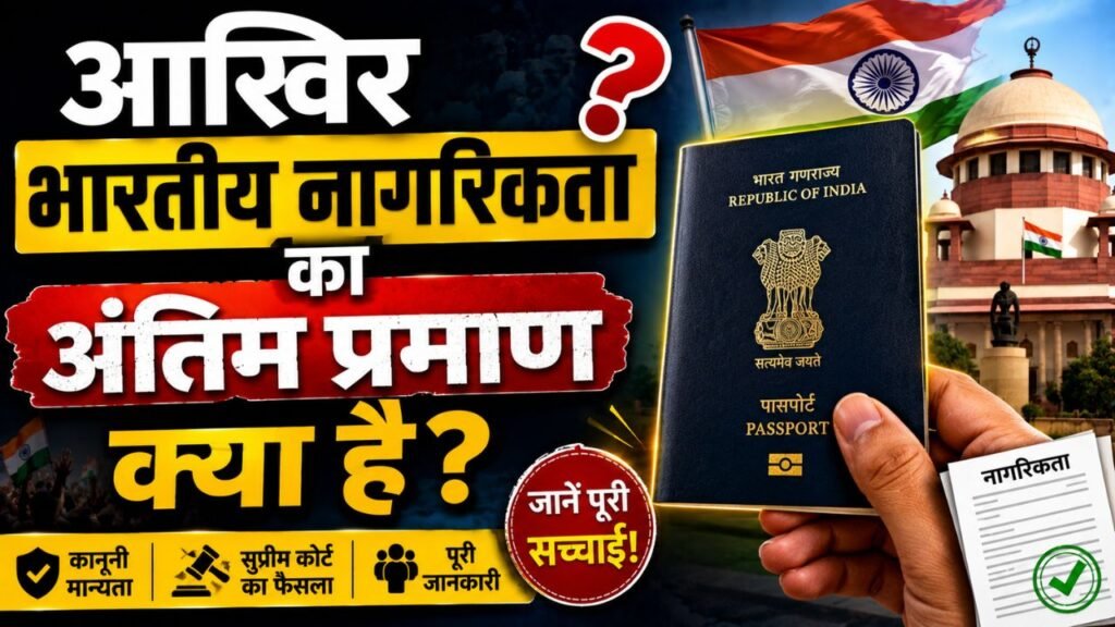 पासपोर्ट, आधार या वोटर ID… फिर भारतीय नागरिकता का असली सबूत क्या है? जानिए क्यों छिड़ी बड़ी बहस